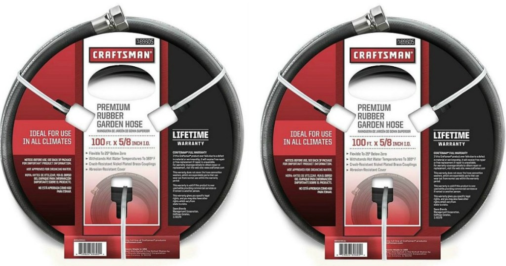 Sears: Craftsman 100 ft. Rubber Garden Hose Only $30.99 (Regularly $61.