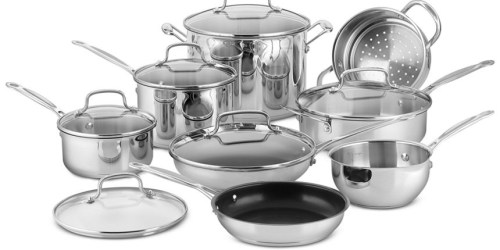 Macy’s: Cuisinart Stainless Steel Cookware Set + Bakeware Set Only $93.99 Shipped (After Rebate)