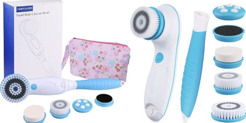 Amazon: 6-in-1 Facial & Body Cleansing Brush, Callus Remover & Bag ONLY $19.49