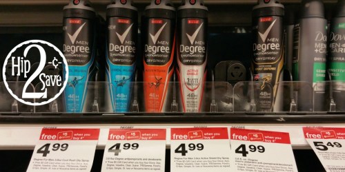 Target: BIG Savings On Unilever Products = Degree Dry Spray Deodorant Only 62¢ (After Gift Card)