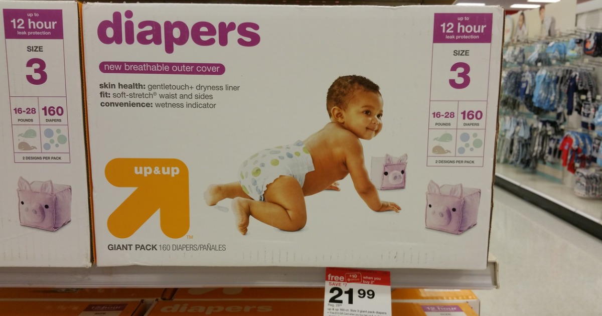 cost of pack of diapers 2016