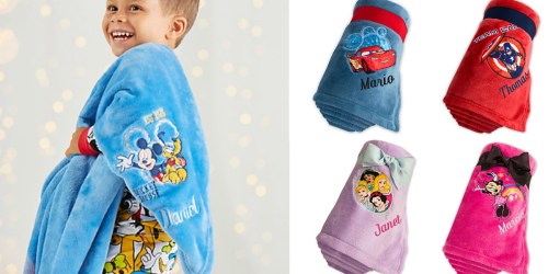 Disney Store: Personalized Fleece Throws ONLY $13