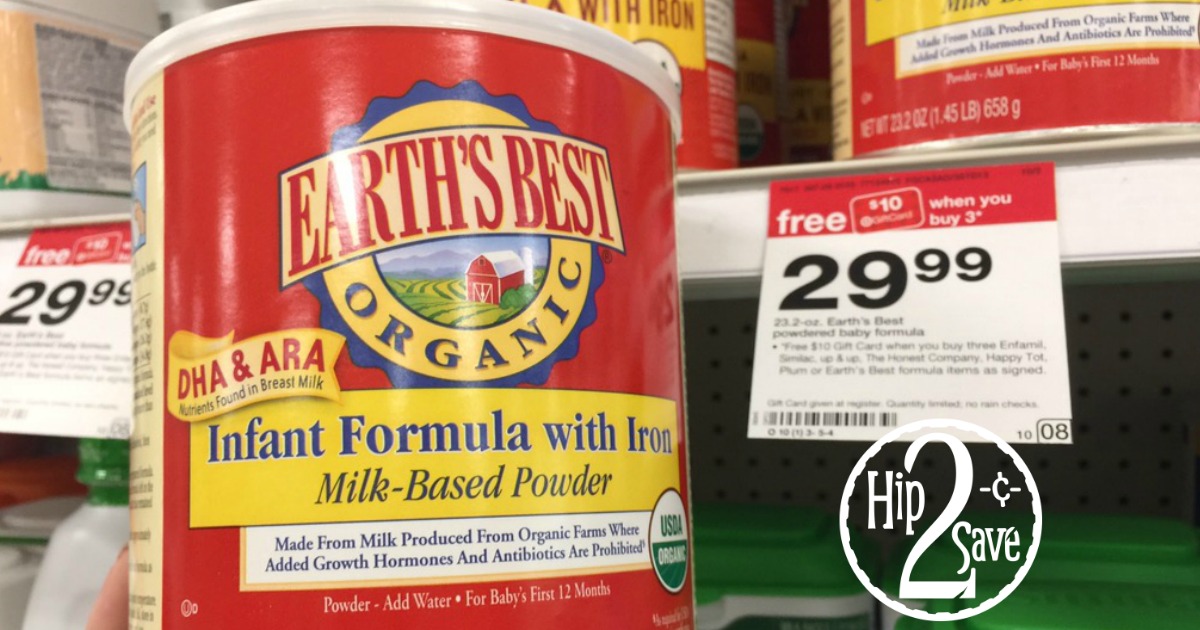 Target: Earth's Best Organic Infant Formula Only $14.33 Each ...