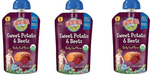 Amazon Family: TWELVE Earth’s Best Organic Baby Food Pouches ONLY $5.99 (Just 50¢ Each)