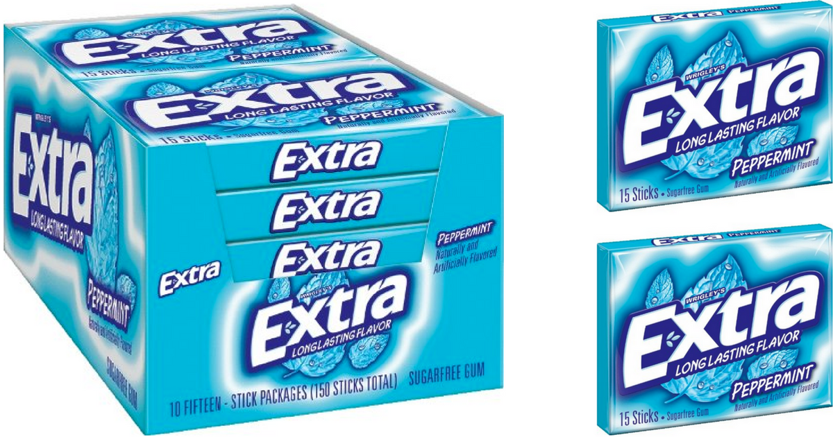 Amazon: Extra Peppermint Gum Only 50¢ Per Pack Shipped