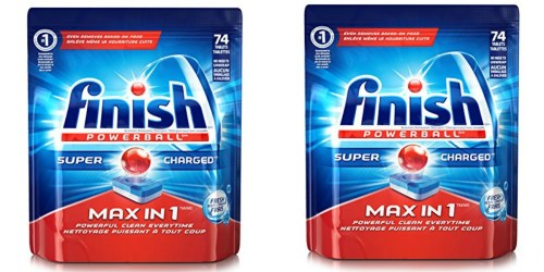 Amazon: Finish Max in 1 Powerball Dishwasher Detergent 74 Tablets Only $7.31 Shipped