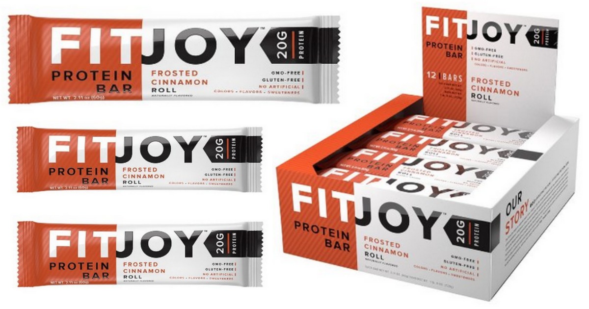 Amazon FitJoy Nutrition GlutenFree Protein Bars 12Count Just 20.99