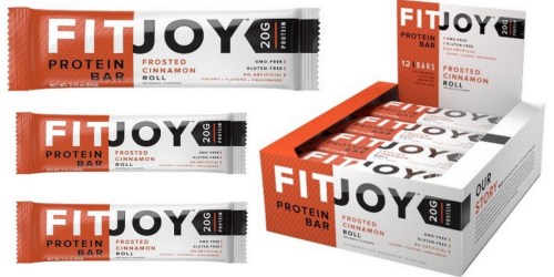 Amazon: FitJoy Nutrition Gluten-Free Protein Bars 12-Count Just $20.99 Shipped ($1.74 Per Bar!)