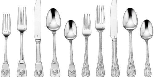 TWO Cuisinart French Rooster or Fampoux 20-Piece Flatware Sets Only $37 Shipped (Just $16.50 Each)
