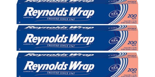 Amazon: Reynolds Wrap Aluminum Foil 200 Sq ft Roll Only $7.23 Shipped