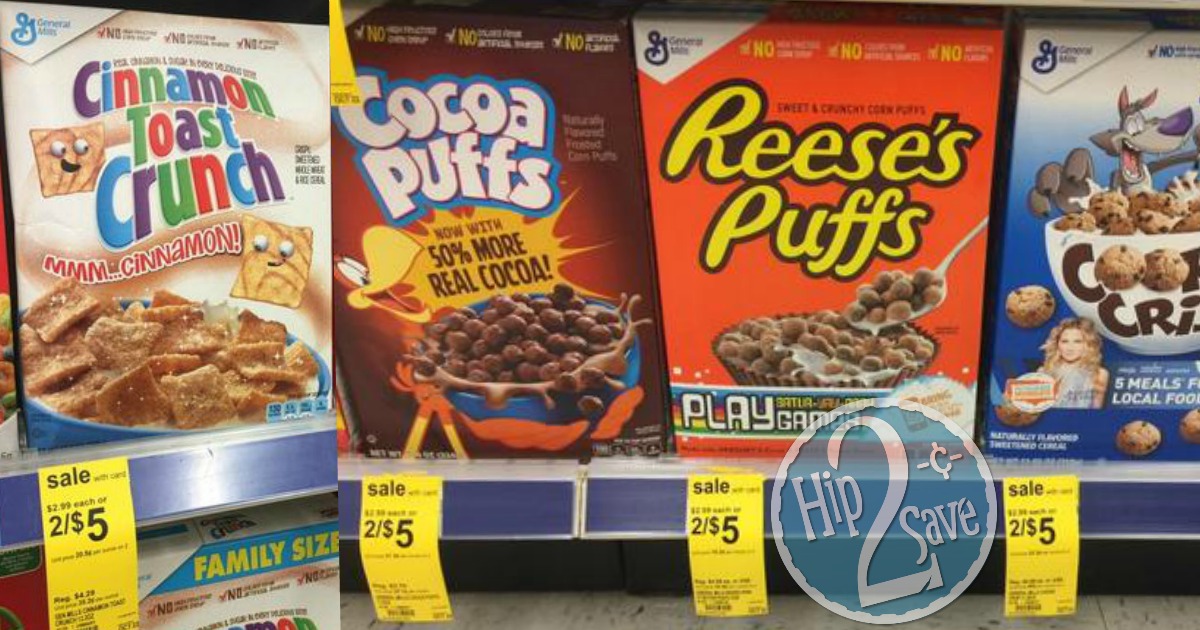 Walgreens: Select General Mills Cereal Only $1.50 Each (After Ibotta ...