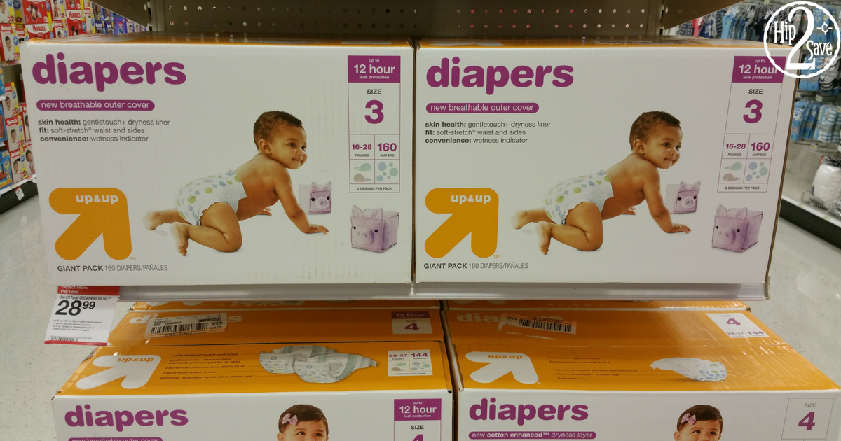 target up and up diapers changed