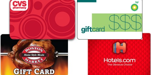$100 CVS Gift Card ONLY $88 Shipped (+ Save on Gift Cards to BP Gas, Boston Market & More)