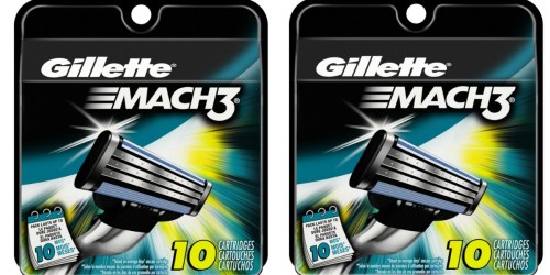 Amazon: Gillette Mach3 Men’s Cartridges 10 Count Pack Only $7.07 Shipped (Just 71¢ Each)