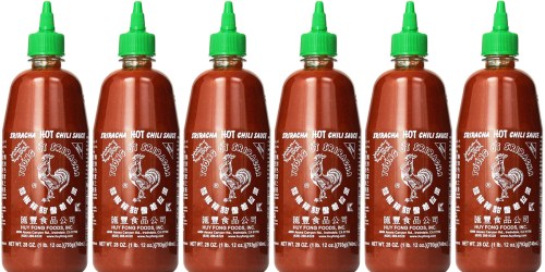 Amazon Prime: Huy Fong Sriracha Hot Chili Sauce 28oz Bottles Only $12.94 Shipped (Just $2.16 Each)