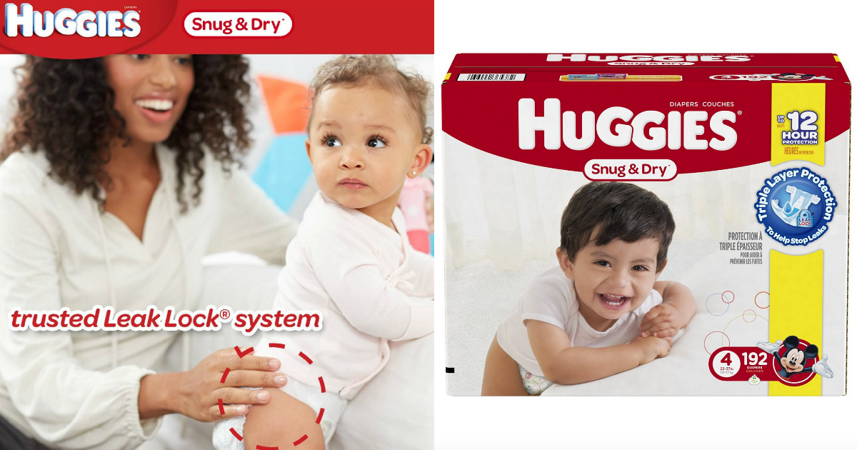 Amazon Family: Up to 35% Off Huggies Diapers = Snug & Dry Size 4 ...