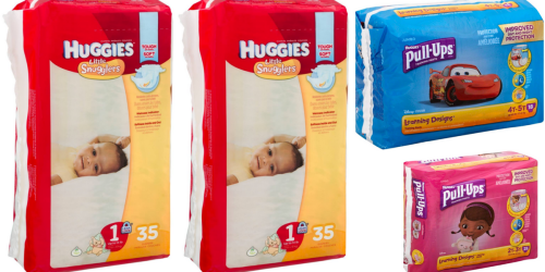 Walgreens: Huggies Diapers and Pull-Ups Jumbo Packs Only $4 Each (After Rewards & Ibotta)