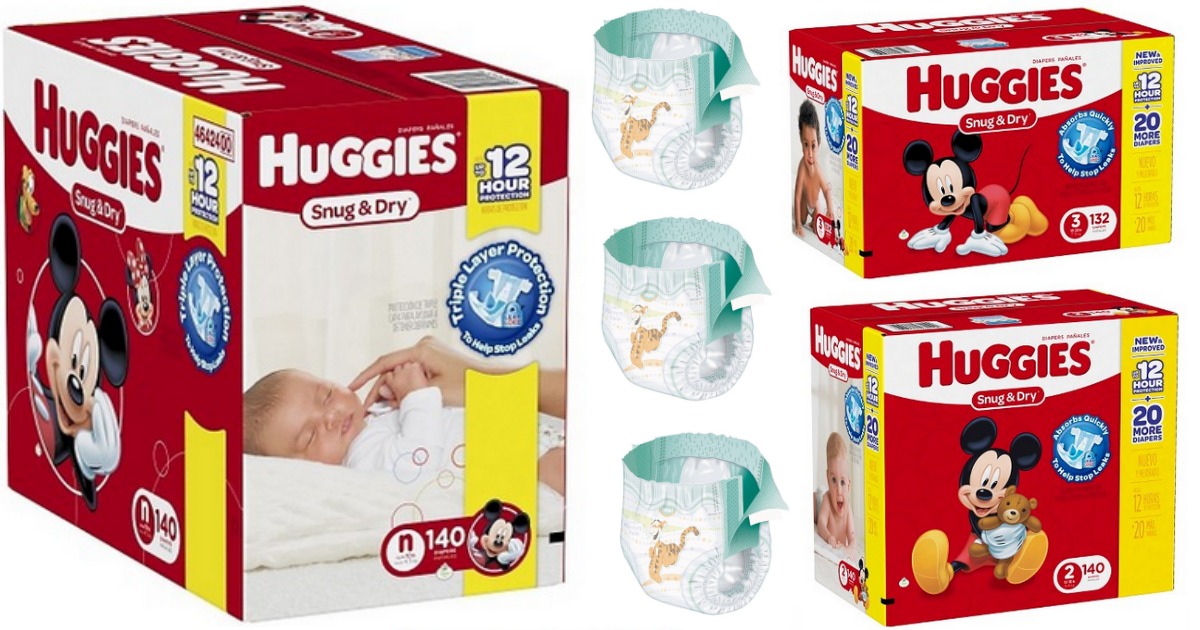 Huggies Super Pack Diapers Only 19.99 Each Shipped (After Gift Card)