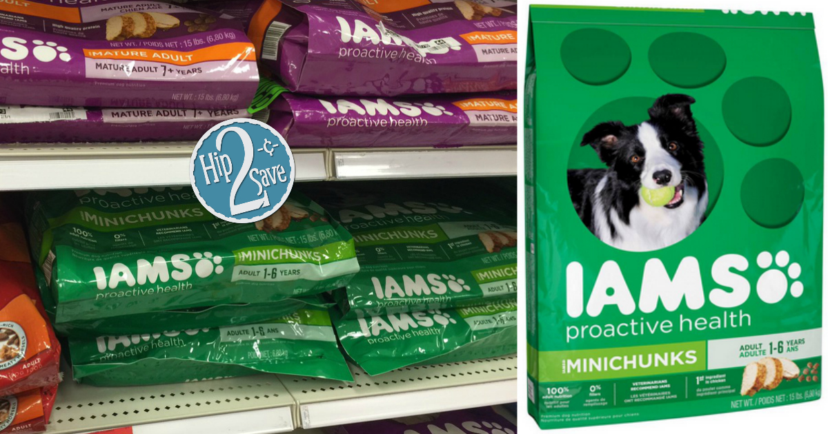 New 2/1 ANY Bag of IAMS Dog Food Coupon = 15lb Bags Only 6.79 Each at