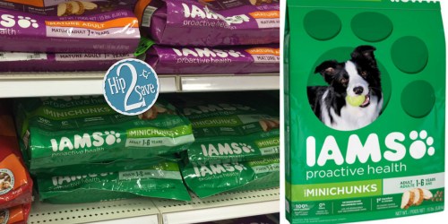 New $2/1 ANY Bag of IAMS Dog Food Coupon = 15lb Bags Only $6.79 Each at Target