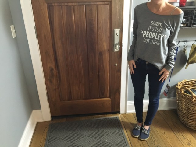 Slouchy It's Too "Peopley" Out There Tee 