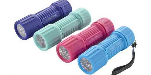 Best Buy: FOUR Insignia LED Flashlights Only $4.49 Shipped (Available Again) – Great Stocking Stuffers