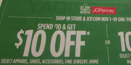 JCPenney: Possible $10 Off $10 Purchase Coupon (Check Your Mailbox)