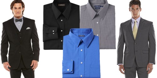 Kohl’s: $10 Off $50 Men’s Purchase = Great Buys on Dress Shirts, Suit Jackets, Pants & More