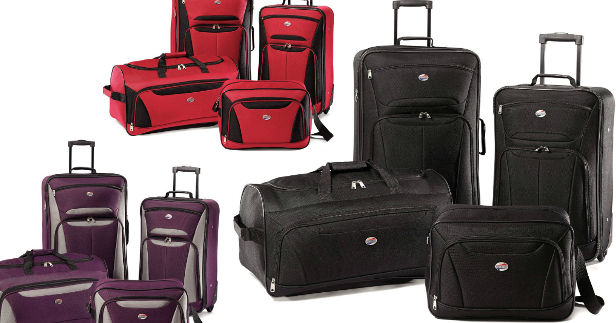 American Tourister 4Piece Luggage Set Only 49.99 Shipped (Regularly 99)
