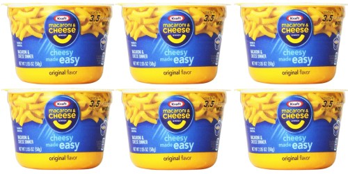 Amazon: 10 Pack of Kraft Easy Mac Microwavable Cups Only $6 Shipped (Just 60¢ Each)