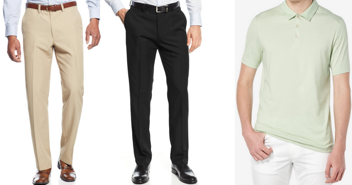 Macy's: Men's Haggar Dress Pant AND Polo Shirt Only $19.98 (Regularly ...