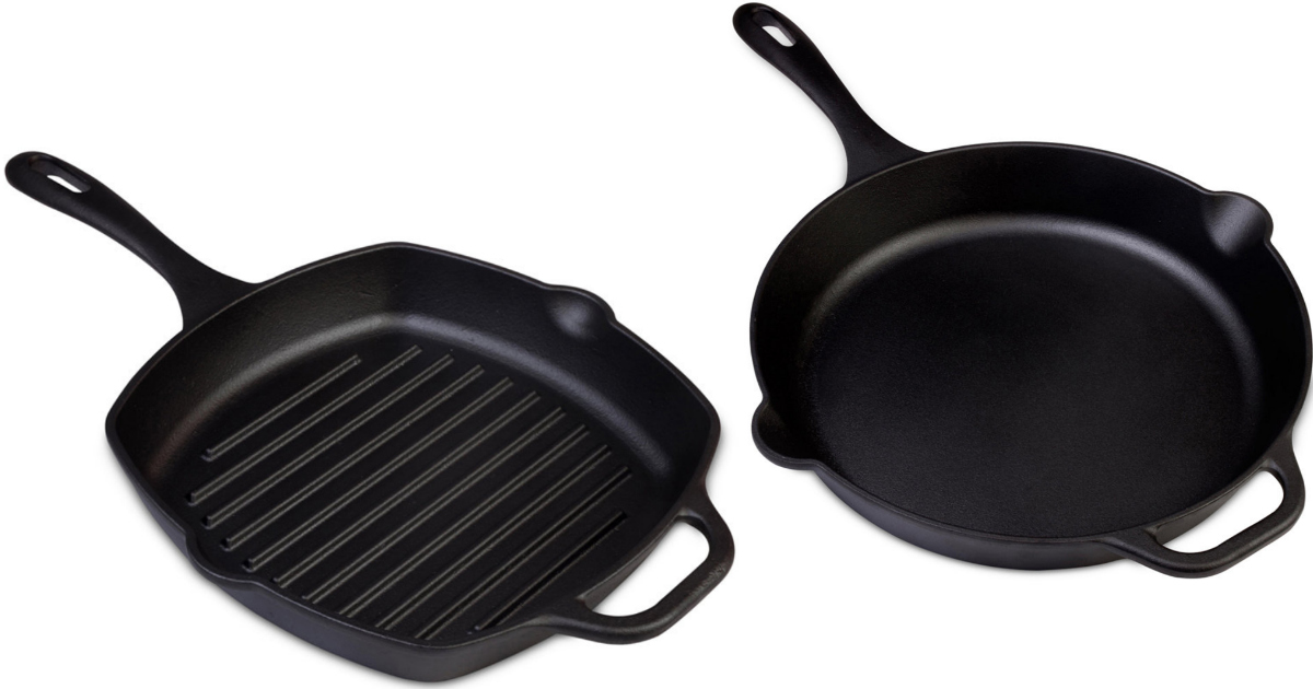 Victoria 12" Cast Iron Skillet or 10" Cast Iron Deep Grill Pan Just 14.99 (Reg. 39.99)
