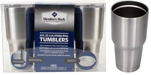 Sam’s Club: Member’s Mark Double Wall 30-Oz Tumblers 2-Pack Only $19.98 + More
