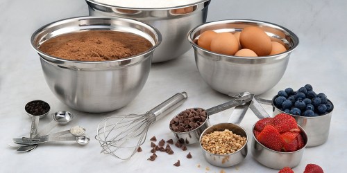 Amazon: Estilo 12 Piece Stainless Steel Mixing Bowl Set Only $11.63 (Regularly $18.99)