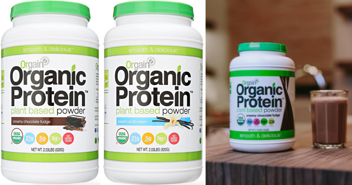 Amazon Orgain GlutenFree Protein Powder 2Pounds Starting at 14.44