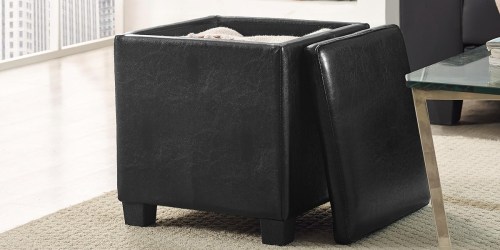 Kmart: Essential Home Lidded Storage Ottoman Only $17.99 (Regularly $39.99)