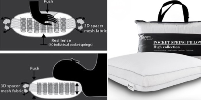 Amazon: OXA Pocket Spring Pillow AND 4-Piece Bed Sheet Set Just $42.98 for Both