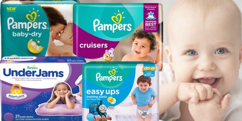 5 NEW Pampers Coupons = Pampers Super Pack Only $17.74 at Target (After Gift Card & Rewards)