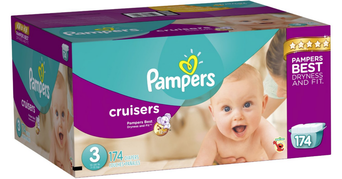 Amazon Family Members Pampers Cruisers Size 3 Diapers 174Count Only