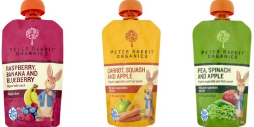 Amazon Family: Peter Rabbit Organic Pouches as Low as 72¢ Per Pouch Shipped
