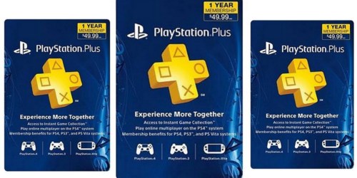 1-Year Sony PlayStation Plus Membership Only $39.99 Shipped