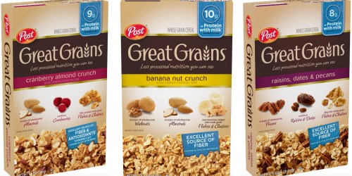 CVS: Post Great Grains Cereal Just $0.99 After Rebates (No Coupons Required)