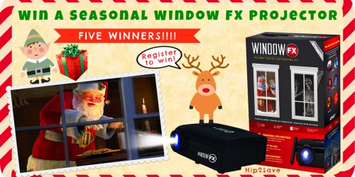 5 Hip2Save Subscribers Win Seasonal Projector Window Display Kit ($69 Value)