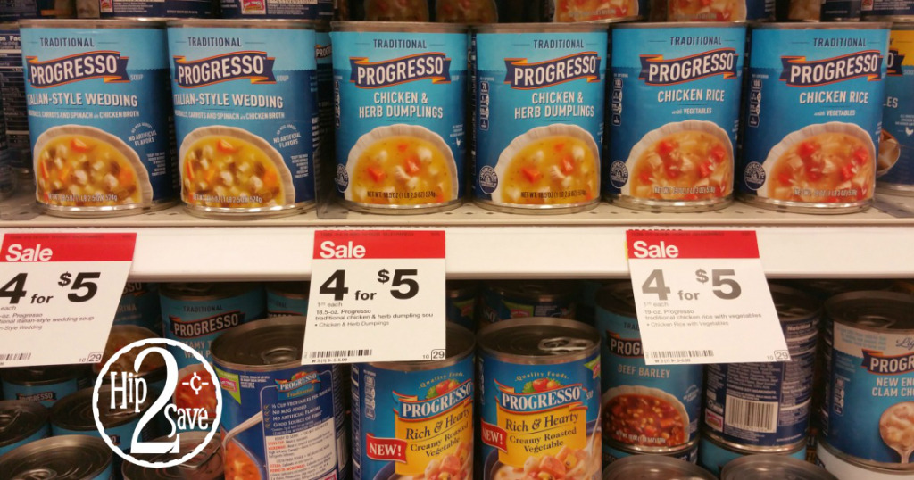 NEW Progresso Soup Coupons = Soup As Low As 60¢ at Target