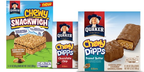 Three RARE Quaker Coupons = Quaker Chewy Bars Only $1.63 at Target + More