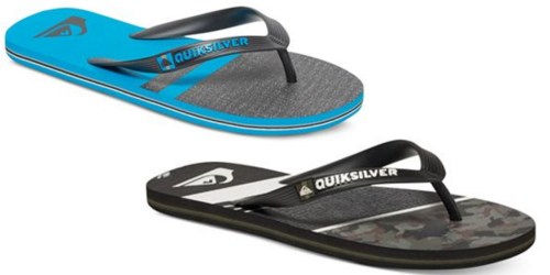 Macy’s: Quiksilver Men’s Flip Flops ONLY $6.74 (Regularly $17)