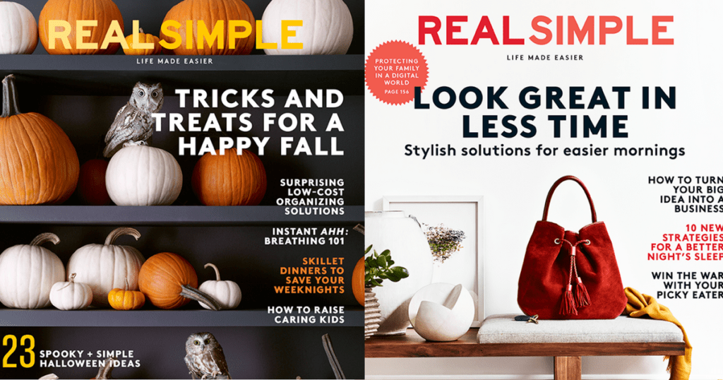  Real  Simple  Magazine  Subscription ONLY 9 99 Hip2Save