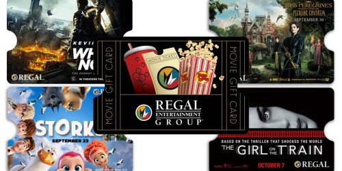 Regal Cinemas: Buy $50 eGift Card = Free $15 Concessions Promo Card (Today Only)