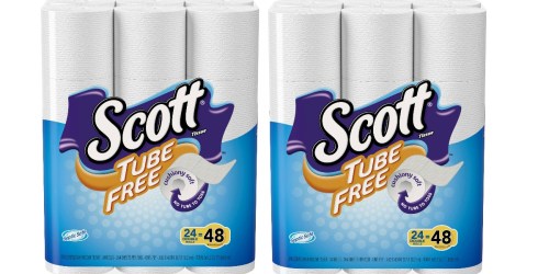 Target: Scott Tube Free Bathroom Tissue 24 Double Rolls Only $5.99 Each (After Gift Card)