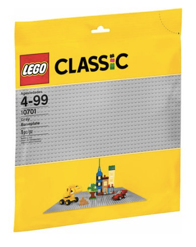 Large Gray LEGO Baseplate 
